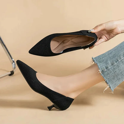 Cute Cat Heel Shoes