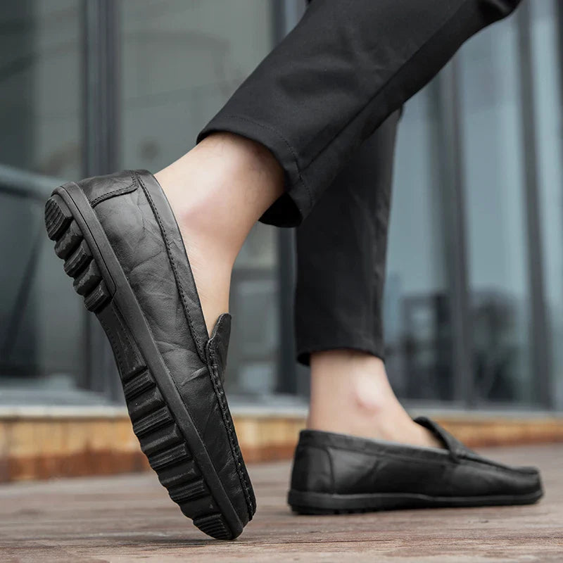 Men's Real Leather Slip On Shoes