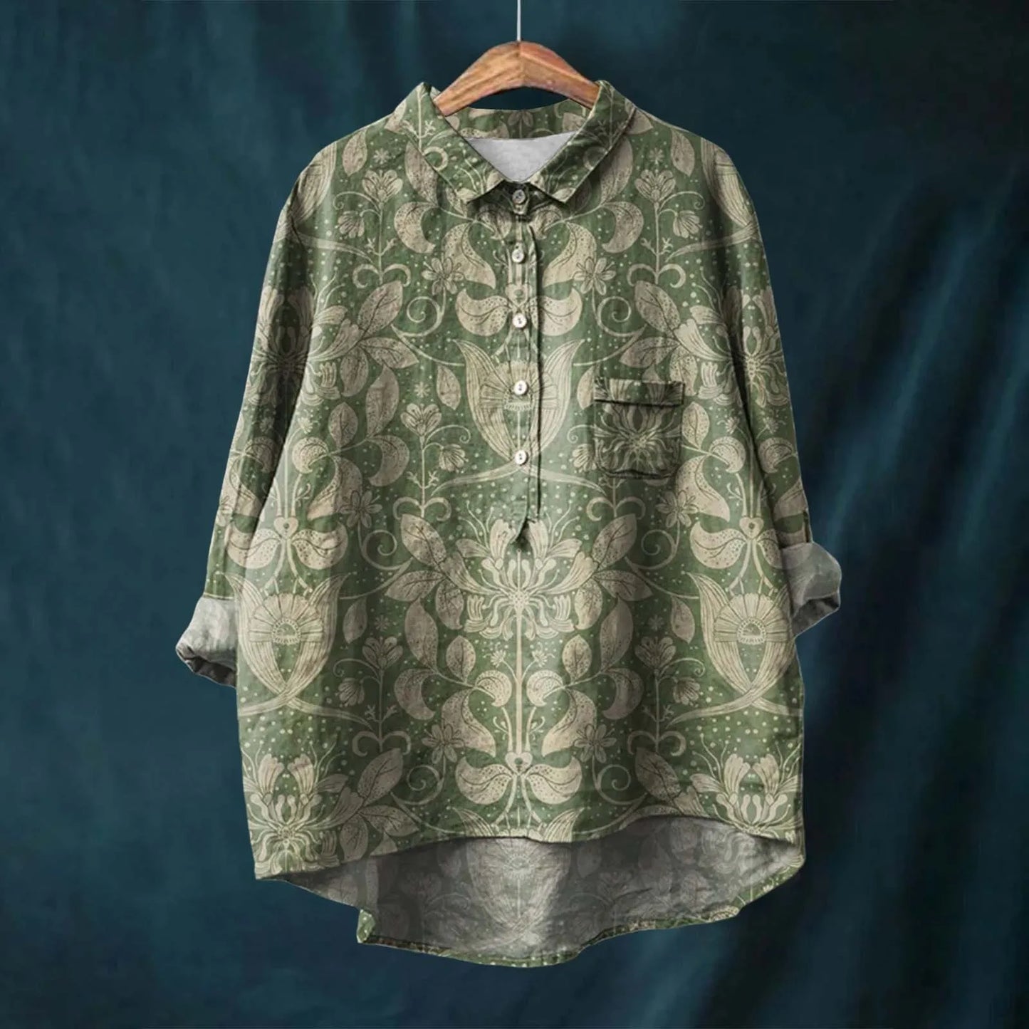 Floral Women's Casual Spring Blouse - VibreMode