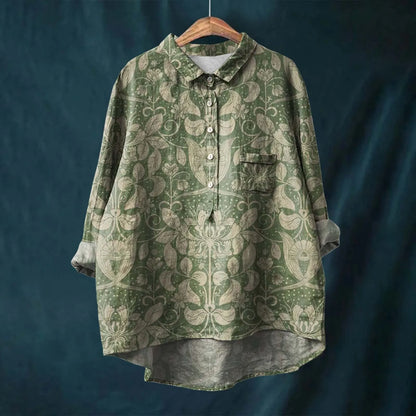 Floral Women's Casual Spring Blouse - VibreMode