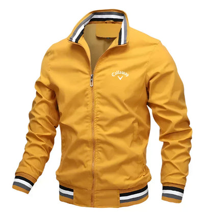 Relaxed Fit Zip Up Golf Jacket