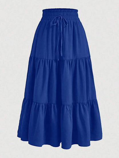 Women's Flowy A-Line Ruffle Skirt