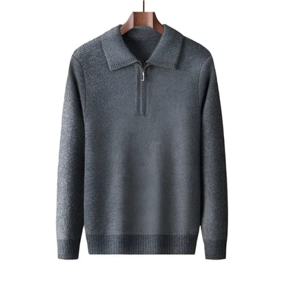 Cashmere Quarter Zip Sweater