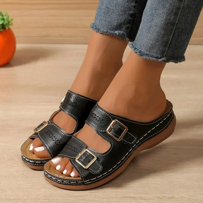 Comfortable Fit Slide Sandals - VibreMode