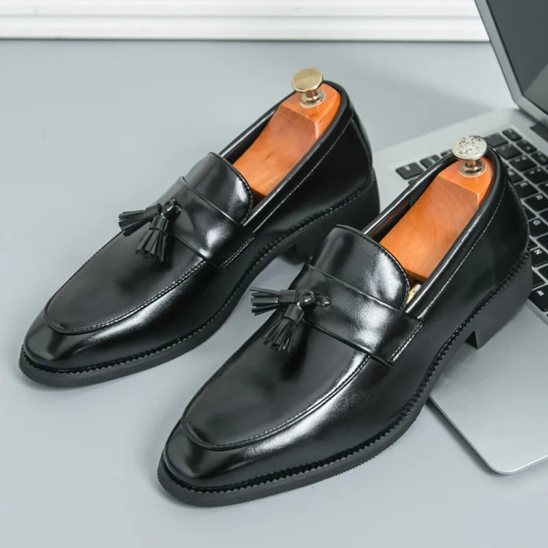 Classic Genuine Leather Slip On Shoe
