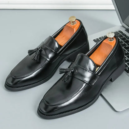 Classic Genuine Leather Slip On Shoe