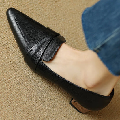 Authentic Black Leather High Heels