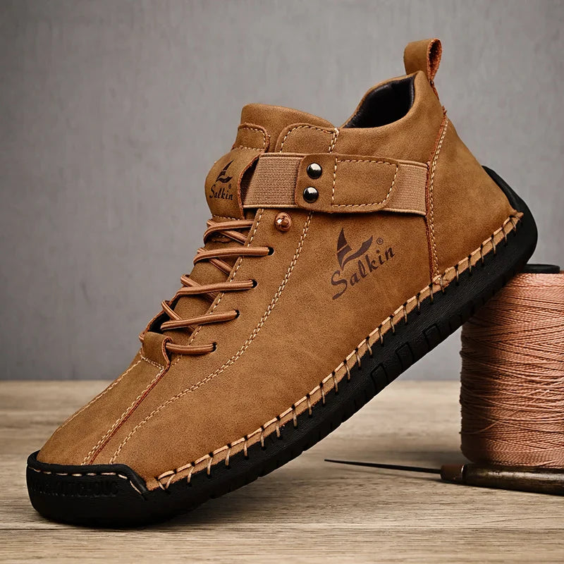 Authentic Brown Leather Boots