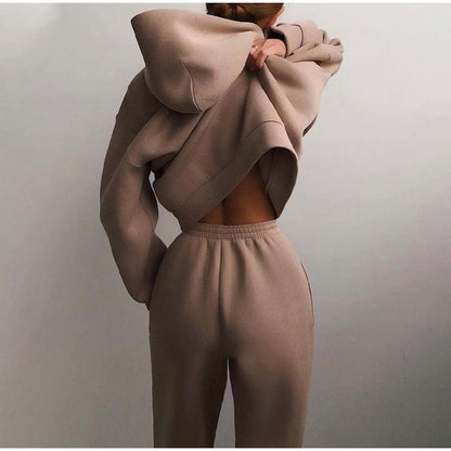 Women's Relaxed Fit Hoodie Jogger Set