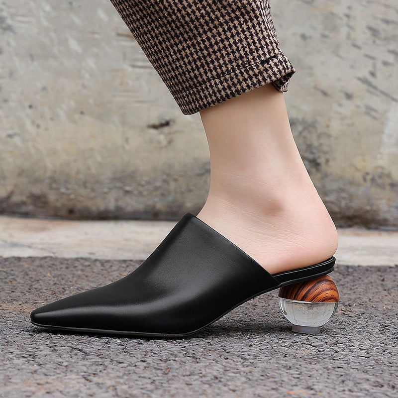 Elegant Flat Mule Shoes