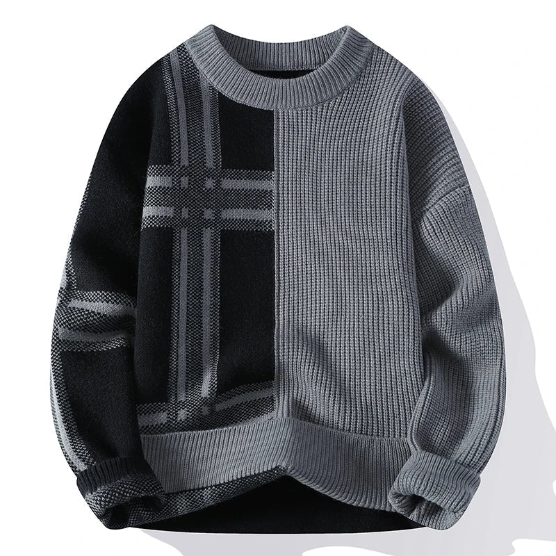 Classic Check Wool Pullover Sweater