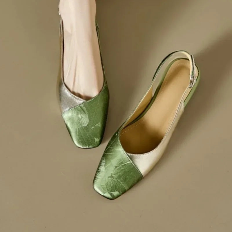 Comfortable Low Heel Sling Pump
