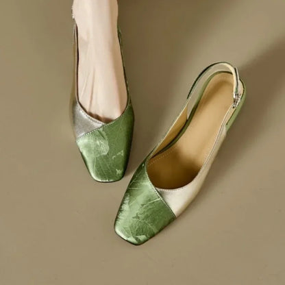 Comfortable Low Heel Sling Pump