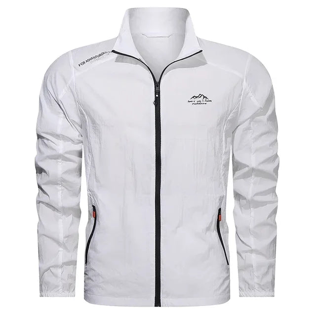 Men's Lightweight Windbreaker Water Resistant Black