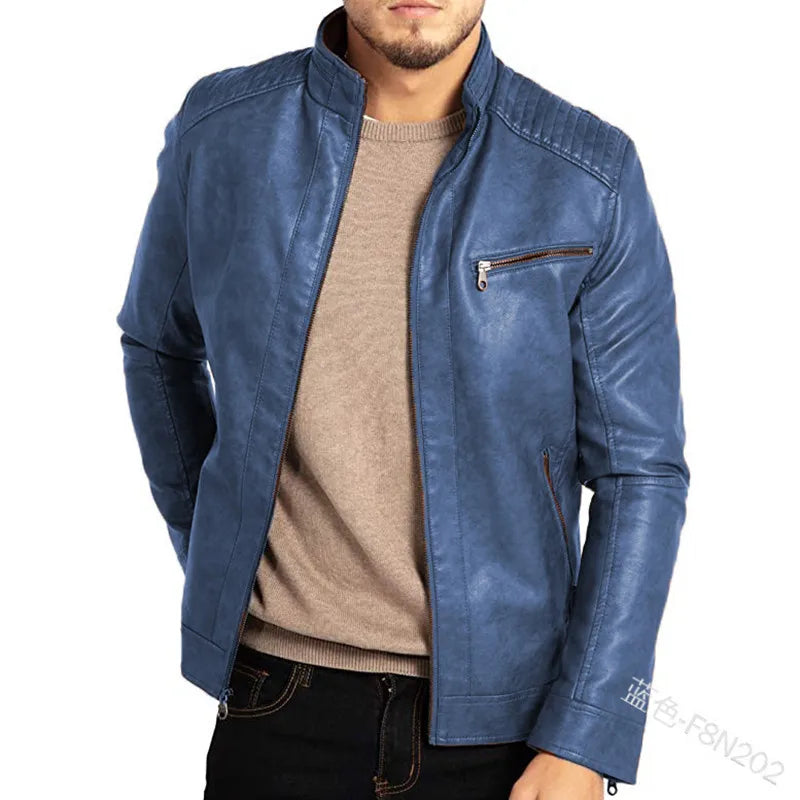 Ferrano Men's Leather Biker Jacket