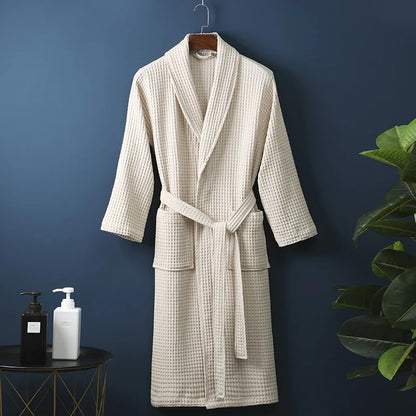 Cozy Women's Lightweight Waffle Bath Robe
