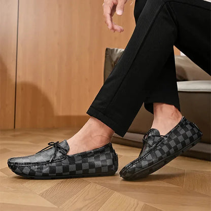Classic Real Leather Slip On Shoes