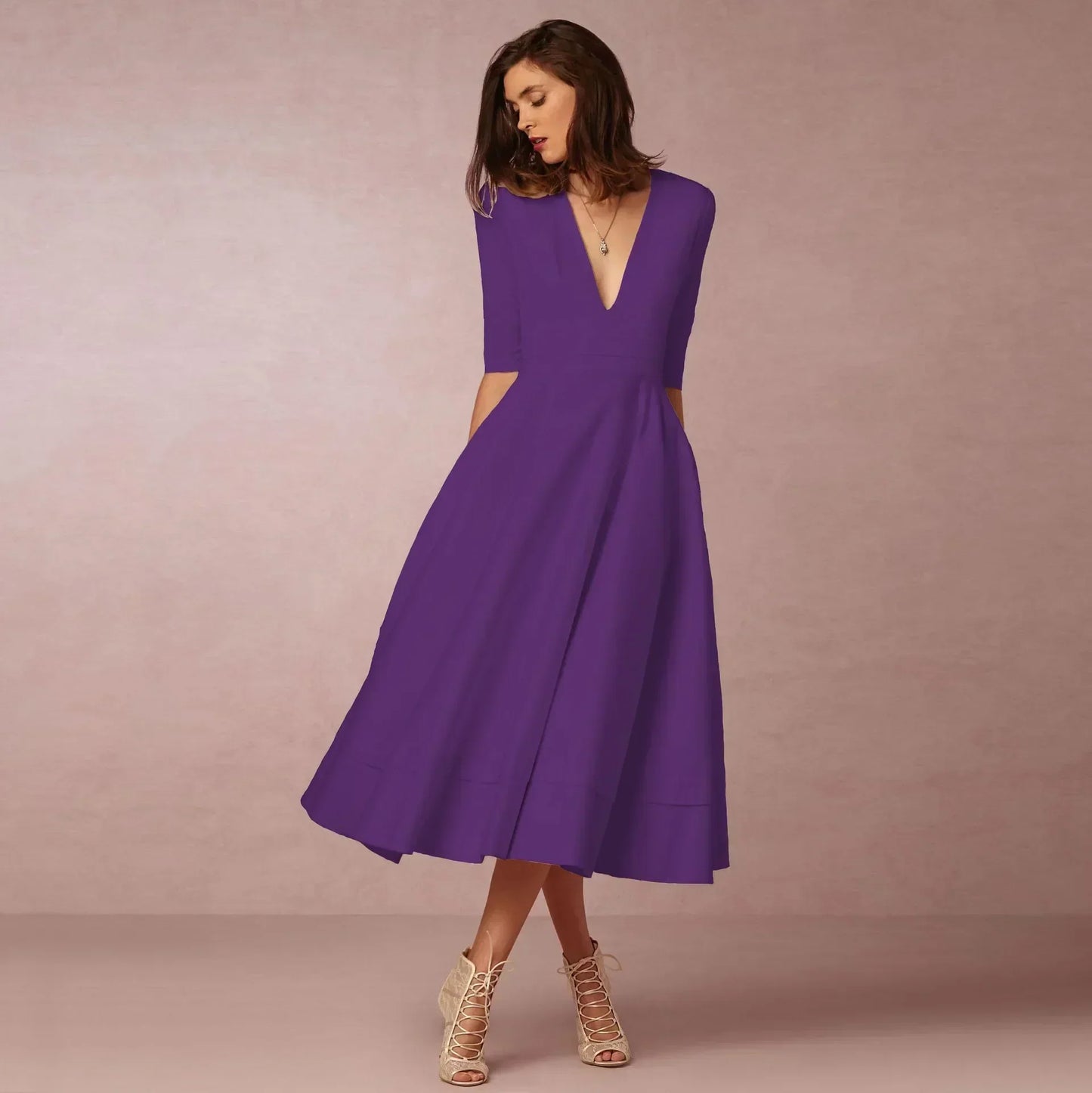 Valerisse | Ladies Stylish Flowy Mid Dress