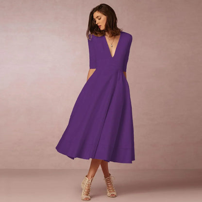 Valerisse | Ladies Stylish Flowy Mid Dress