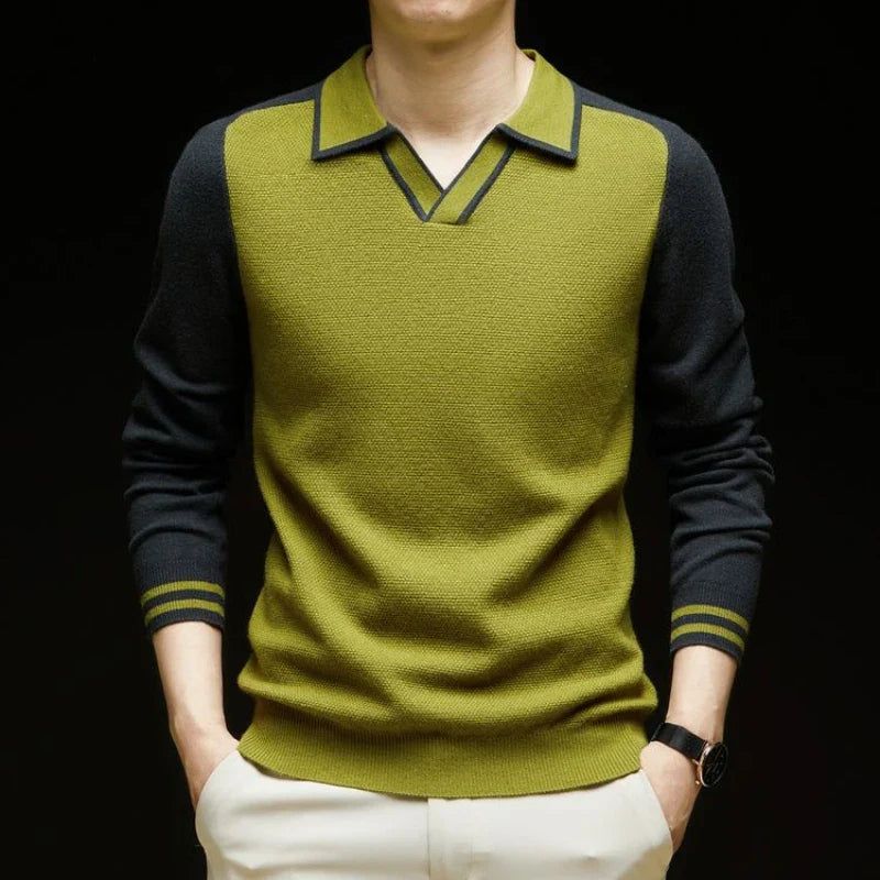 Men's Polo Sweater - VibreMode