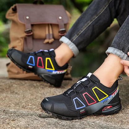 Comfortable Bike Shoes for Men Non-Slip Hiking Sneakers