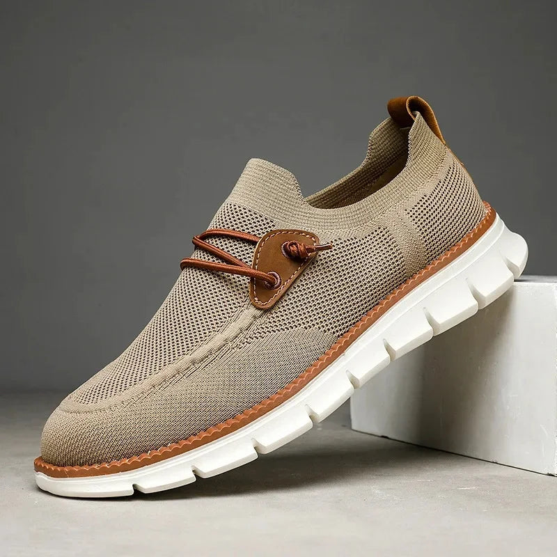 Men's Slip-On Sneakers Lightweight Breathable Black