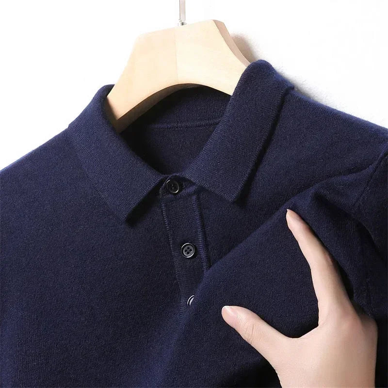 Trevaldo Men's Knit Polo Shirt