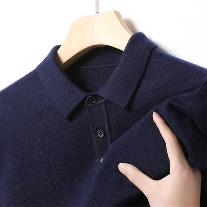 Trevaldo Men's Knit Polo Shirt