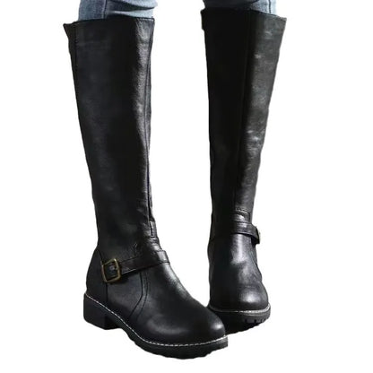 Ladies High Heel Long Zip Boots
