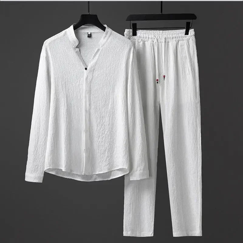 Vivnan Women's Linen Two Piece Suit - VibreMode