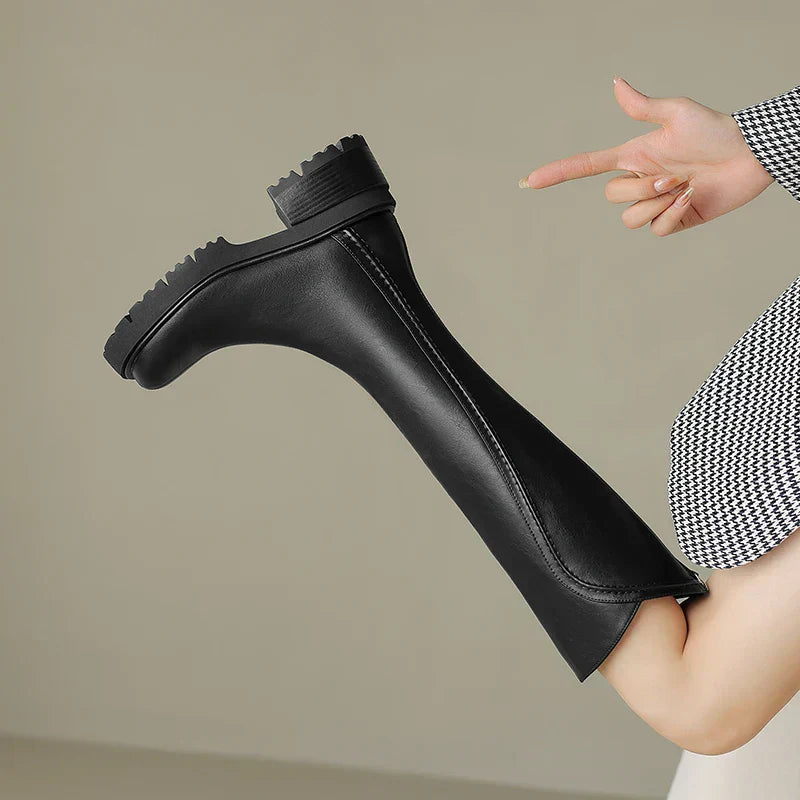 Luxury Women's Real Leather Ankle Boots