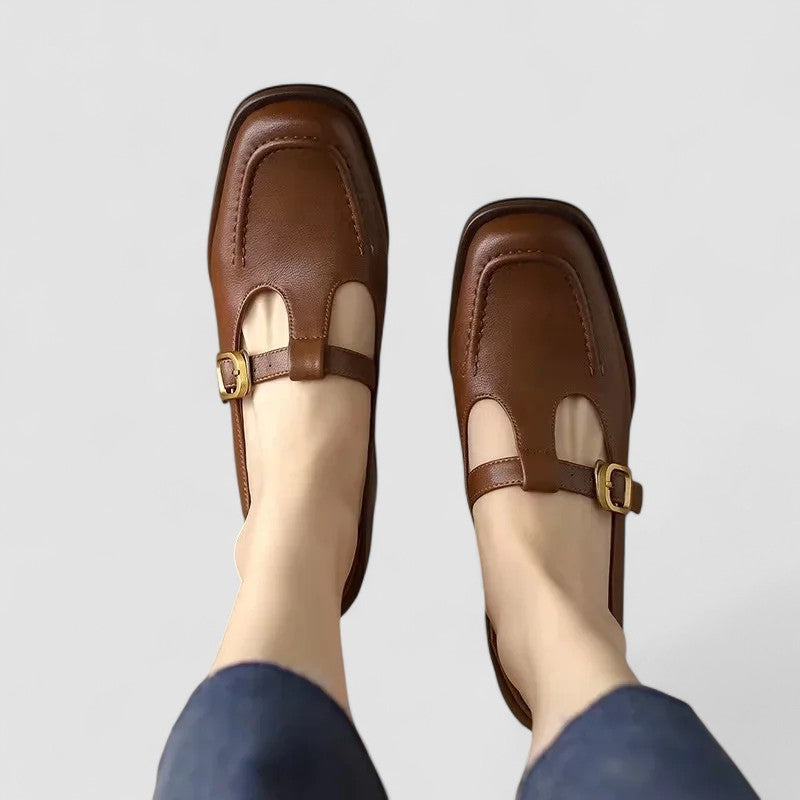 Comfortable Arch Support Mary Jane Flat Shoes - VibreMode