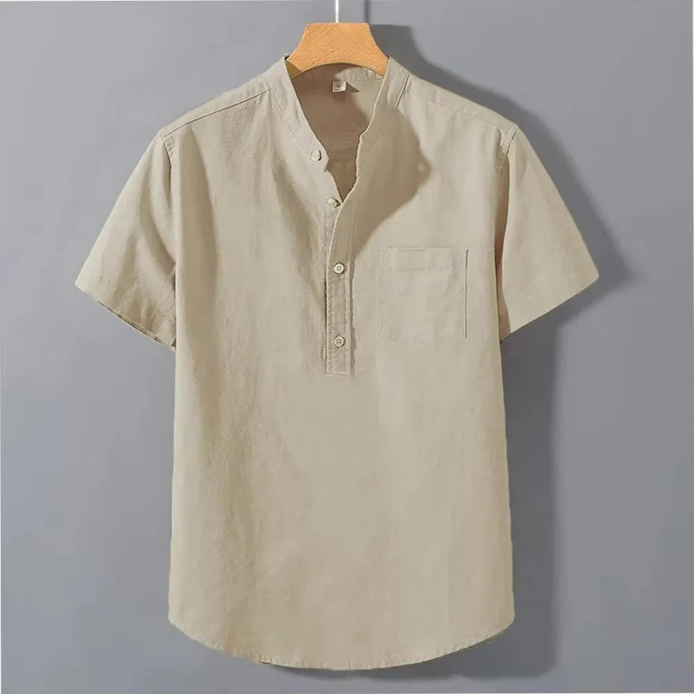 Breathable Casual Cotton Tee Shirt - VibreMode