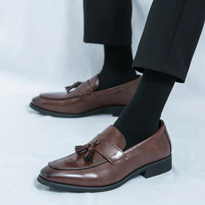 Classic Genuine Leather Slip On Shoe
