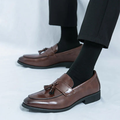 Classic Genuine Leather Slip On Shoe