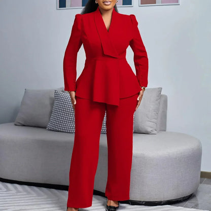 Classic Women's 2 Piece Suit with Fitted Blazer