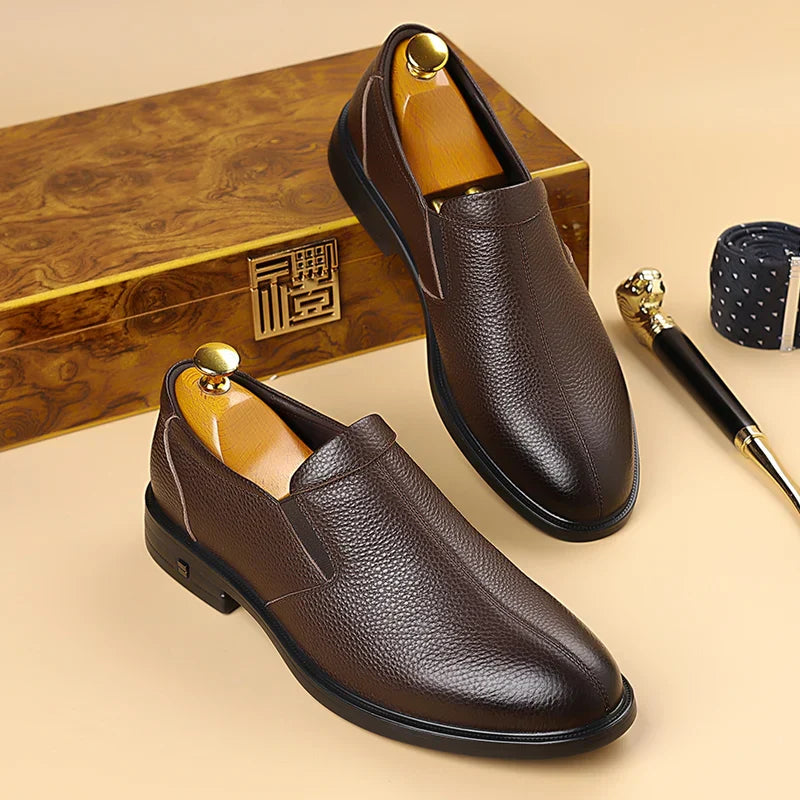 Mariano Men's Leather Loafers - VibreMode