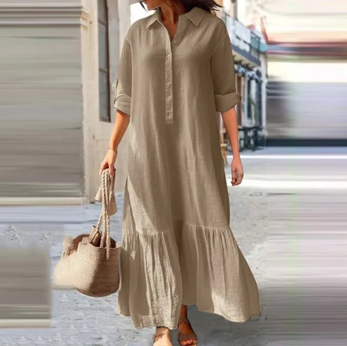 Flowy Layered Maxi Dress for Women