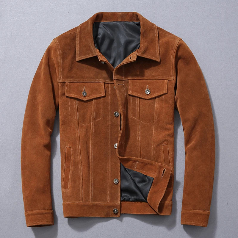 Soft Suede Leather Jacket - VibreMode