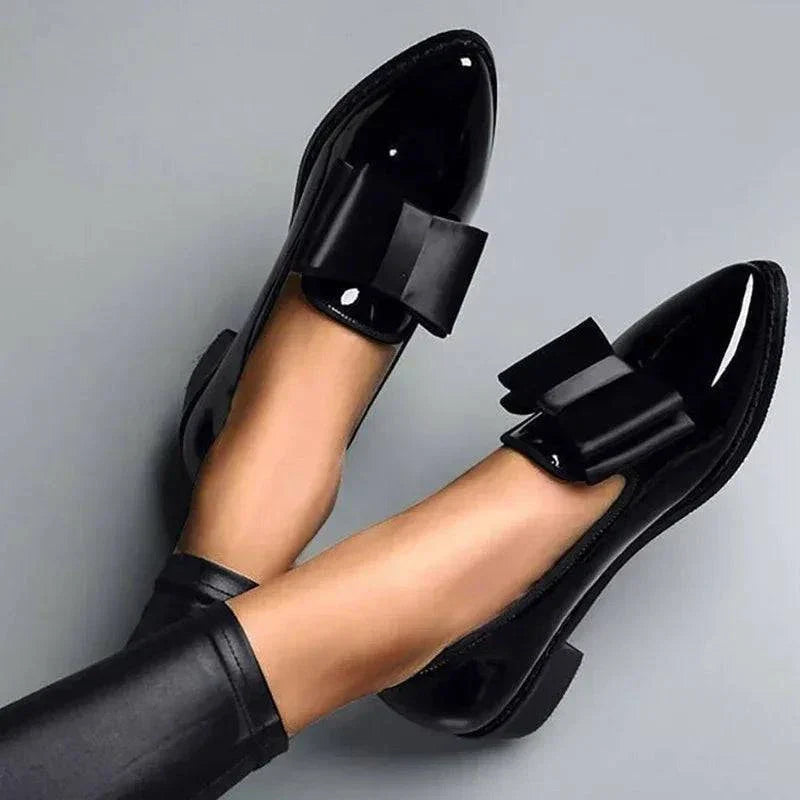 Women's Bow Tie Ballet Shoes - VibreMode
