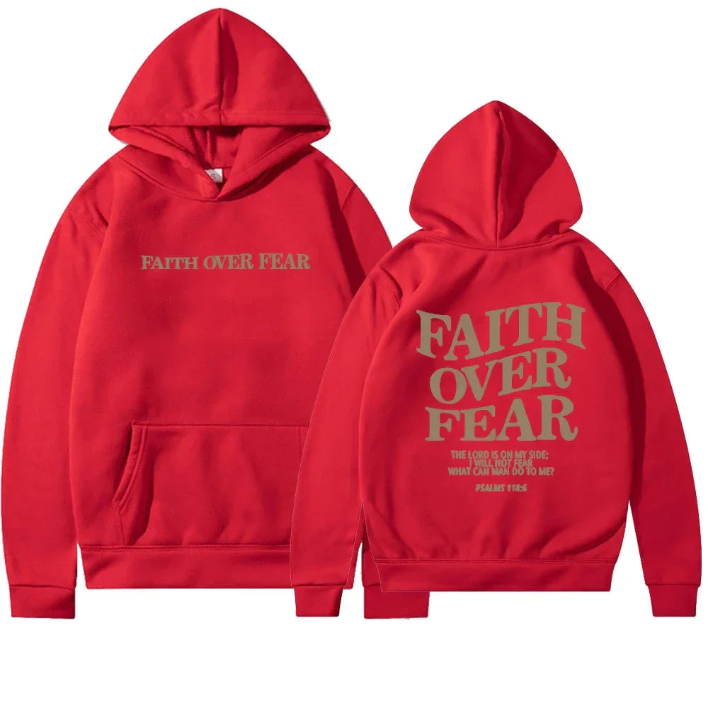 Women's Oversized Hoodie Bible Verse Print Sweatshirt