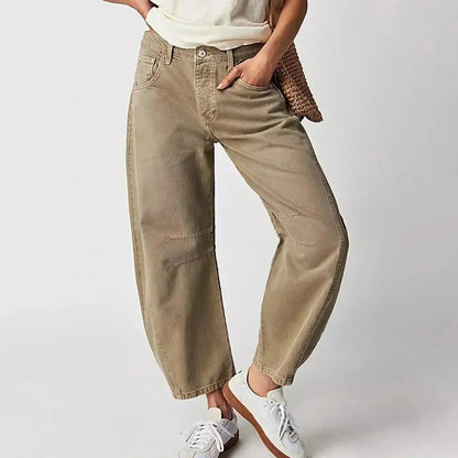 Comfortable Women's Straight Leg Casual Pants - VibreMode