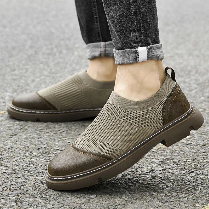 Premium Breathable Leather Sneakers