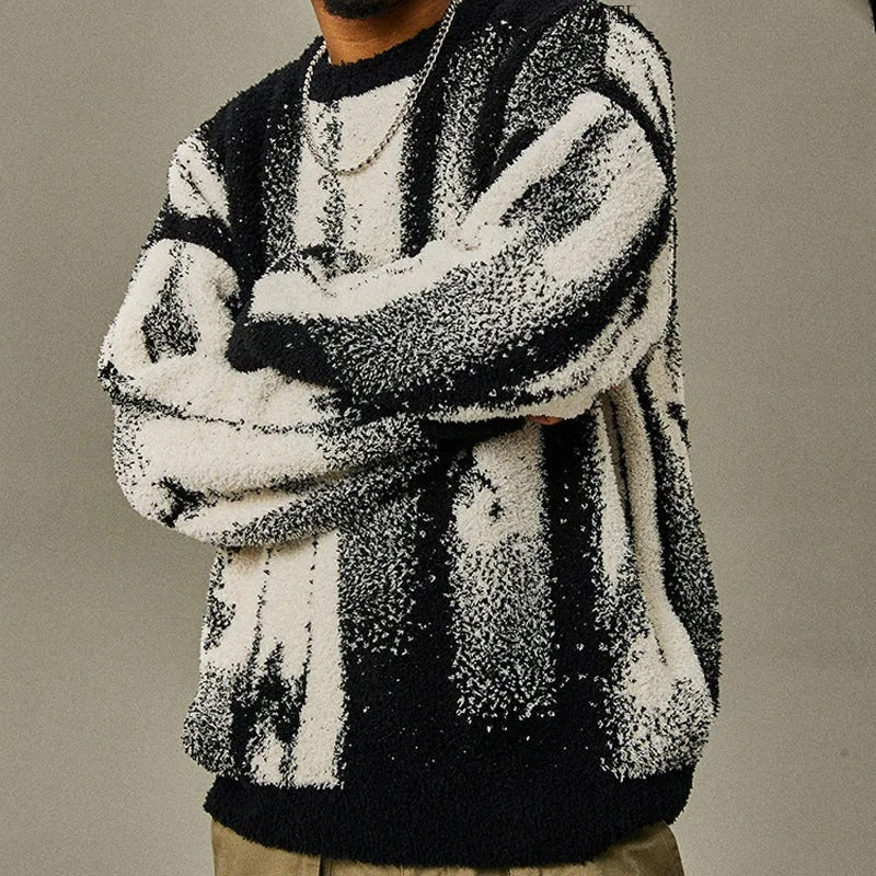 Warm Crew Neck Pullover Sweater - VibreMode