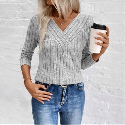 Classic Crew Neck Striped Sweater