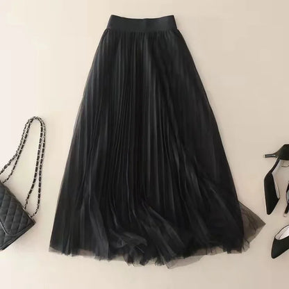 Women's Pleated Flowy Skirt