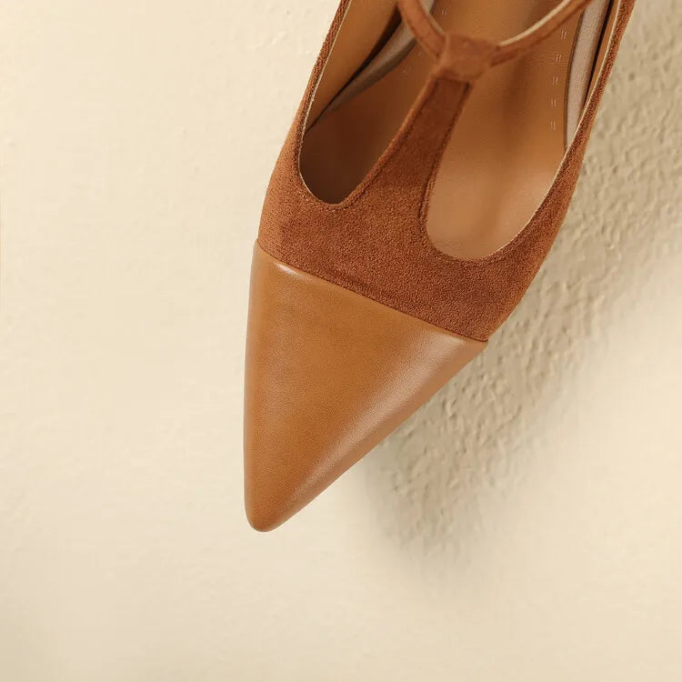 Elegant High Heel Leather Shoes