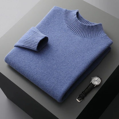 Selviano Men's Wool Pullover Sweater