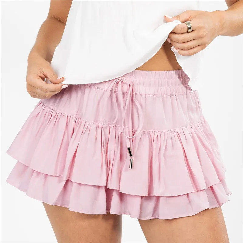 Women's Mini Ruffle Skirt