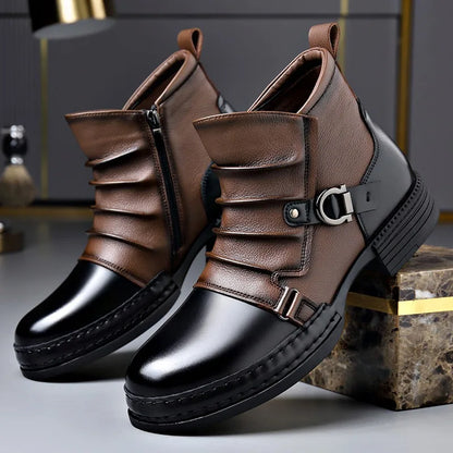 Centaur Women's Leather Ankle Boots - VibreMode